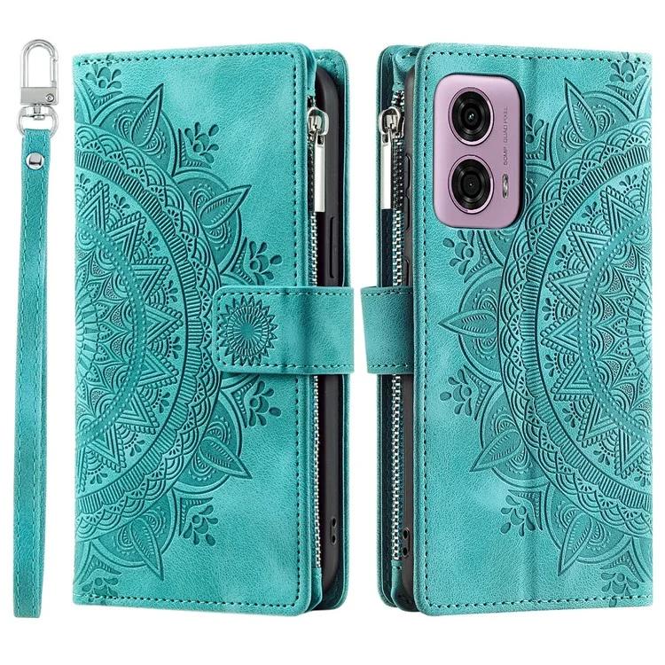 Style 006 For Motorola Edge 50 Fusion 5G Case Mandala Flower PU Leather Zipper Wallet Phone Cover - Mint Green
Style 006 For Motorola Edge 50 Fusion 5G Case Mandala Flower PU Leather Zipper Wallet Phone Cover - Mint Green