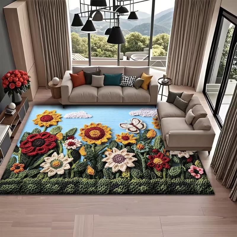 Daisy Sunflower Floral Pattern Carpet Non-Slip Area Rugs for Home Bedroom Living Room Sofa Kitchen Decor Kids Play Mats Beauty 40X60CM
Daisy Sunflower Floral Pattern Carpet Non-Slip Area Rugs for Home Bedroom Living Room Sofa Kitchen Decor Kids Play Mats Beauty 40X60CM