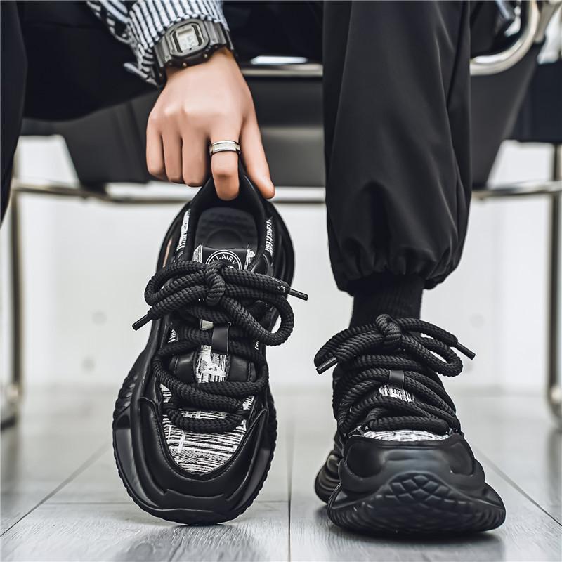 Chunky Sneakers Men Designer Air Cushion Sport Shoes 2025 Summer Fashion Casual Leather Mesh Breathable Height Increased Shoes 44 чорний
Chunky Sneakers Men Designer Air Cushion Sport Shoes 2025 Summer Fashion Casual Leather Mesh Breathable Height Increased Shoes 44 чорний