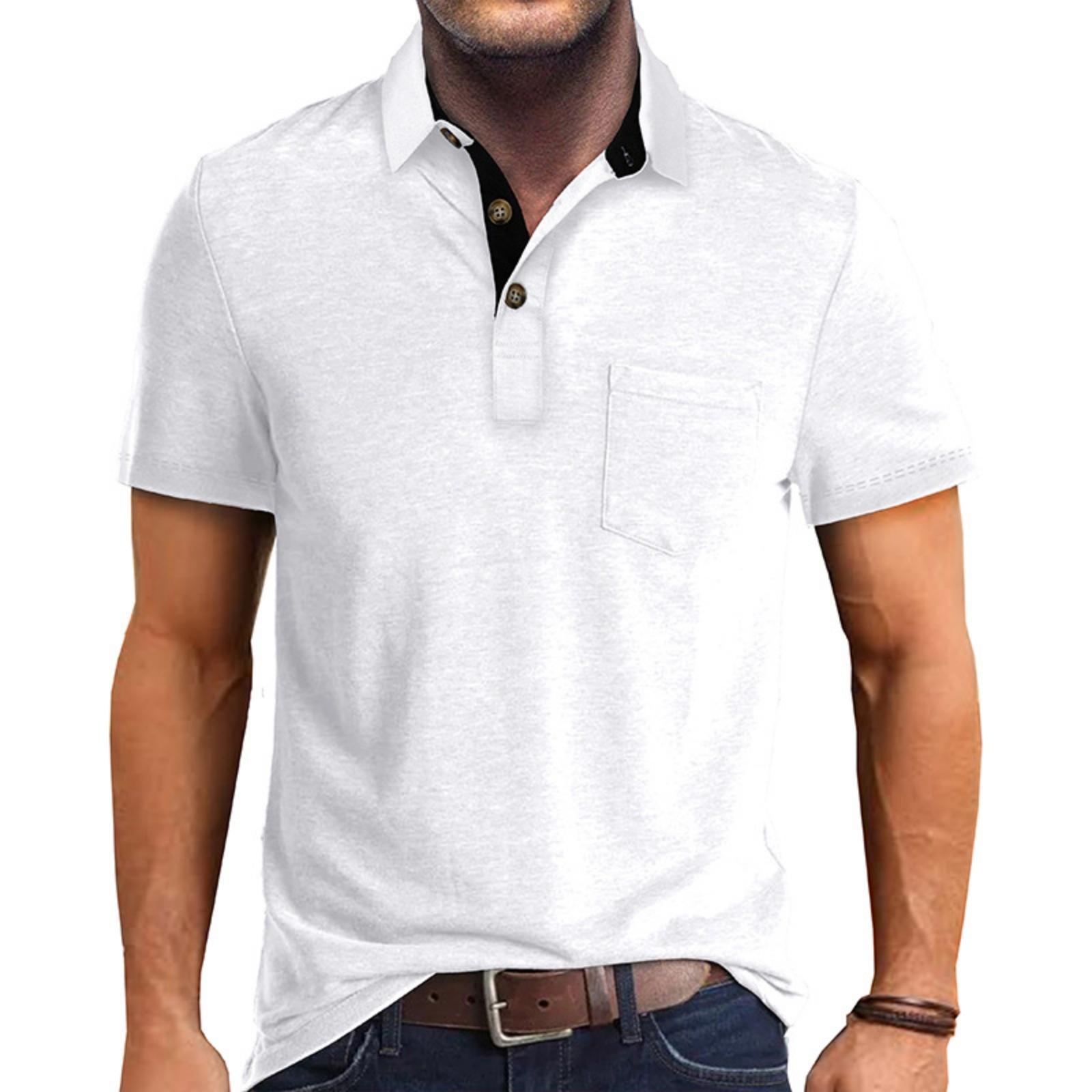 Men s Casual Base Layer Sportswear, Men s -color Lapel Short-sleeved T-shirt Top L білий
Men s Casual Base Layer Sportswear, Men s -color Lapel Short-sleeved T-shirt Top L білий