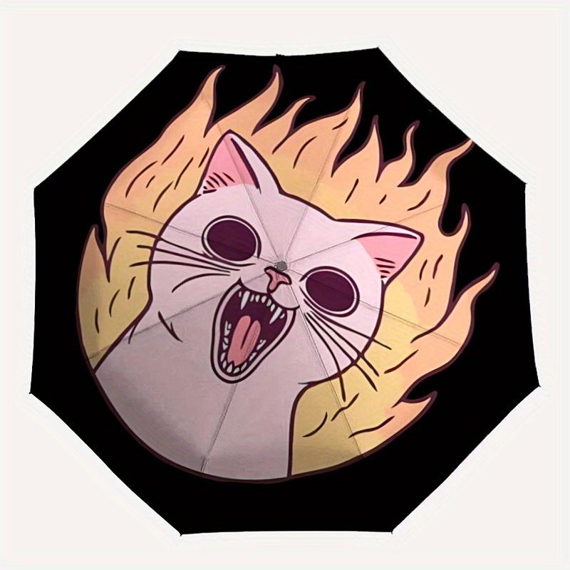 1pc Flaming Cat Auto Open/Close Umbrella, Portable Folding Umbrella for Travel, Themed Events, It is suitable as a gift for various festivals, Outdoor
1pc Flaming Cat Auto Open/Close Umbrella, Portable Folding Umbrella for Travel, Themed Events, It is suitable as a gift for various festivals, Outdoor