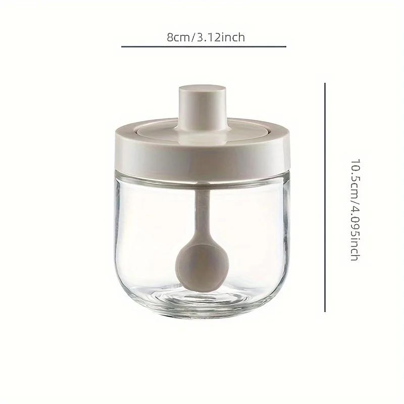 Glass Spice Jar with Integrated Spoon Lid Home Kitchen Salt Storage Box for Salt Sugar Condiments Leakproof Moisture Proof серый
Glass Spice Jar with Integrated Spoon Lid Home Kitchen Salt Storage Box for Salt Sugar Condiments Leakproof Moisture Proof серый