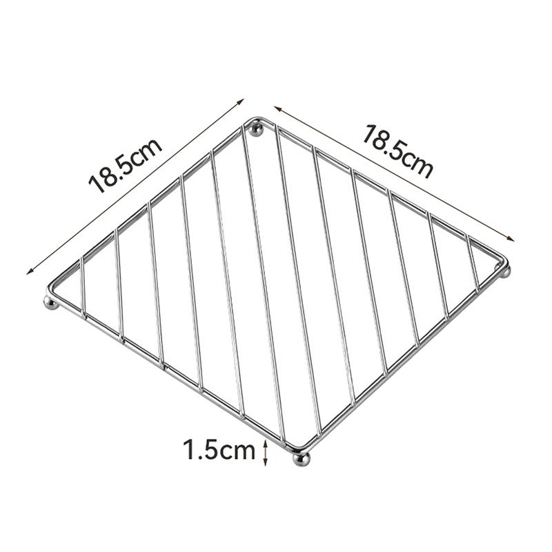 Круглая квадратная подставка из нержавеющей стали для кастрюль и сковородок, держатель, коврики для столовых приборов, коврики для посуды, подставки для напитков, кухонные инструменты, подставка 18.5*18.5*1.5cm
Круглая квадратная подставка из нержавеющей стали для кастрюль и сковородок, держатель, коврики для столовых приборов, коврики для посуды, подставки для напитков, кухонные инструменты, подставка 18.5*18.5*1.5cm