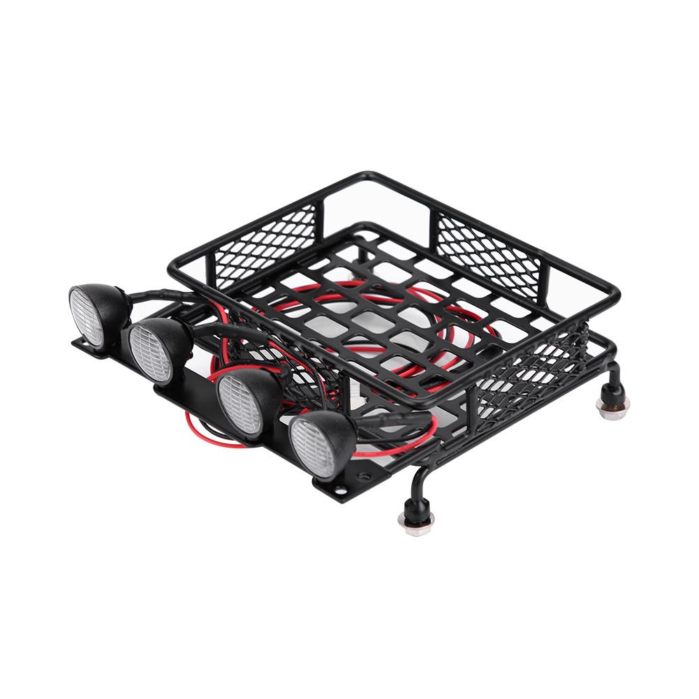 Small Size Roof Rack Luggage Carrier With LED Light Round for SCX10 110 RC Car (4 White)
Small Size Roof Rack Luggage Carrier With LED Light Round for SCX10 110 RC Car (4 White)
