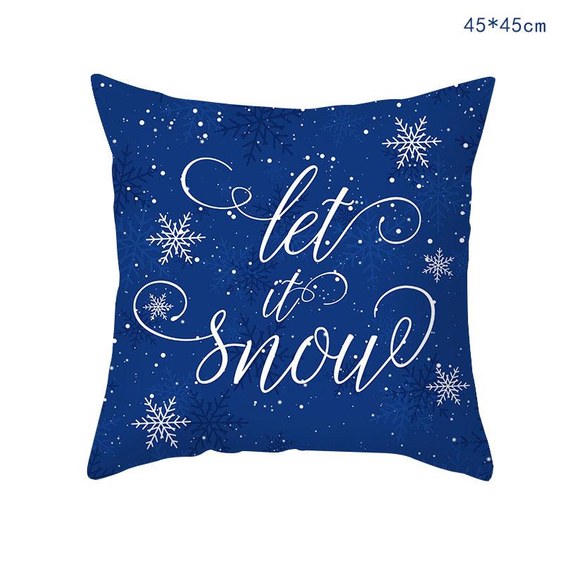 Синяя рождественская наволочка со снежинкой, наволочка, рождественское украшение для дома, рождественское украшение Navidad 45x45cm
Синяя рождественская наволочка со снежинкой, наволочка, рождественское украшение для дома, рождественское украшение Navidad 45x45cm