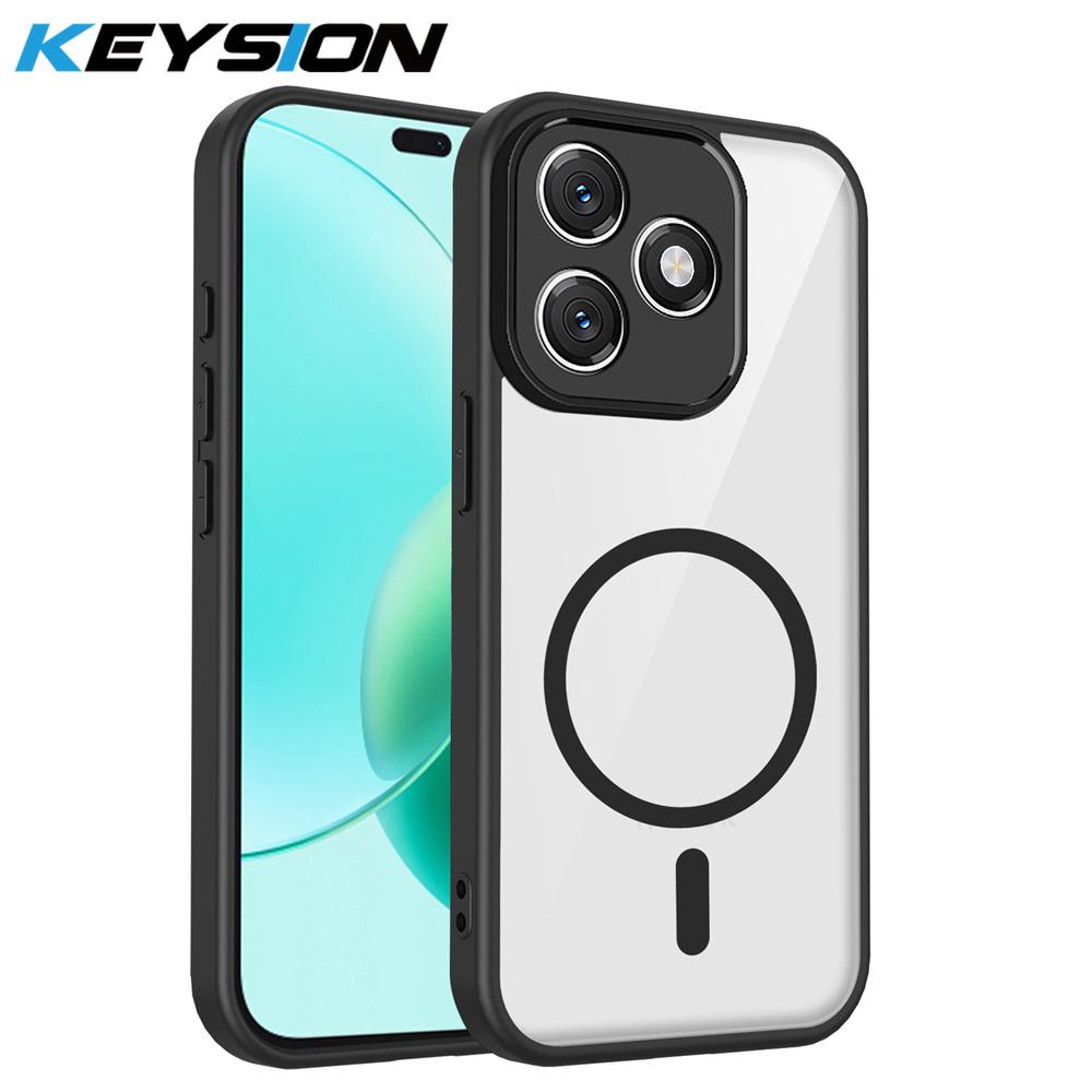 KEYSION Transparent Magnetic Phone Case for HONOR X8d Silicone+PC HD Clear Shockproof Back Cover for Huawei Honor 600 Lite 5G for Honor X8d чёрный
KEYSION Transparent Magnetic Phone Case for HONOR X8d Silicone+PC HD Clear Shockproof Back Cover for Huawei Honor 600 Lite 5G for Honor X8d чёрный