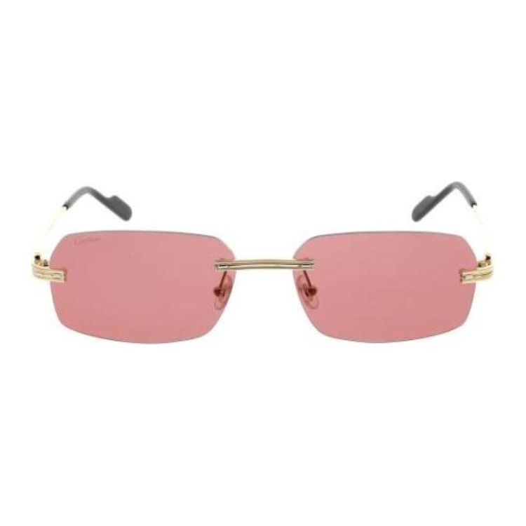 Cartier Solid Lens Rectangular Sunglasses Unisex sunglasses Gold CT0271S008 58,Gold
Cartier Solid Lens Rectangular Sunglasses Unisex sunglasses Gold CT0271S008 58,Gold