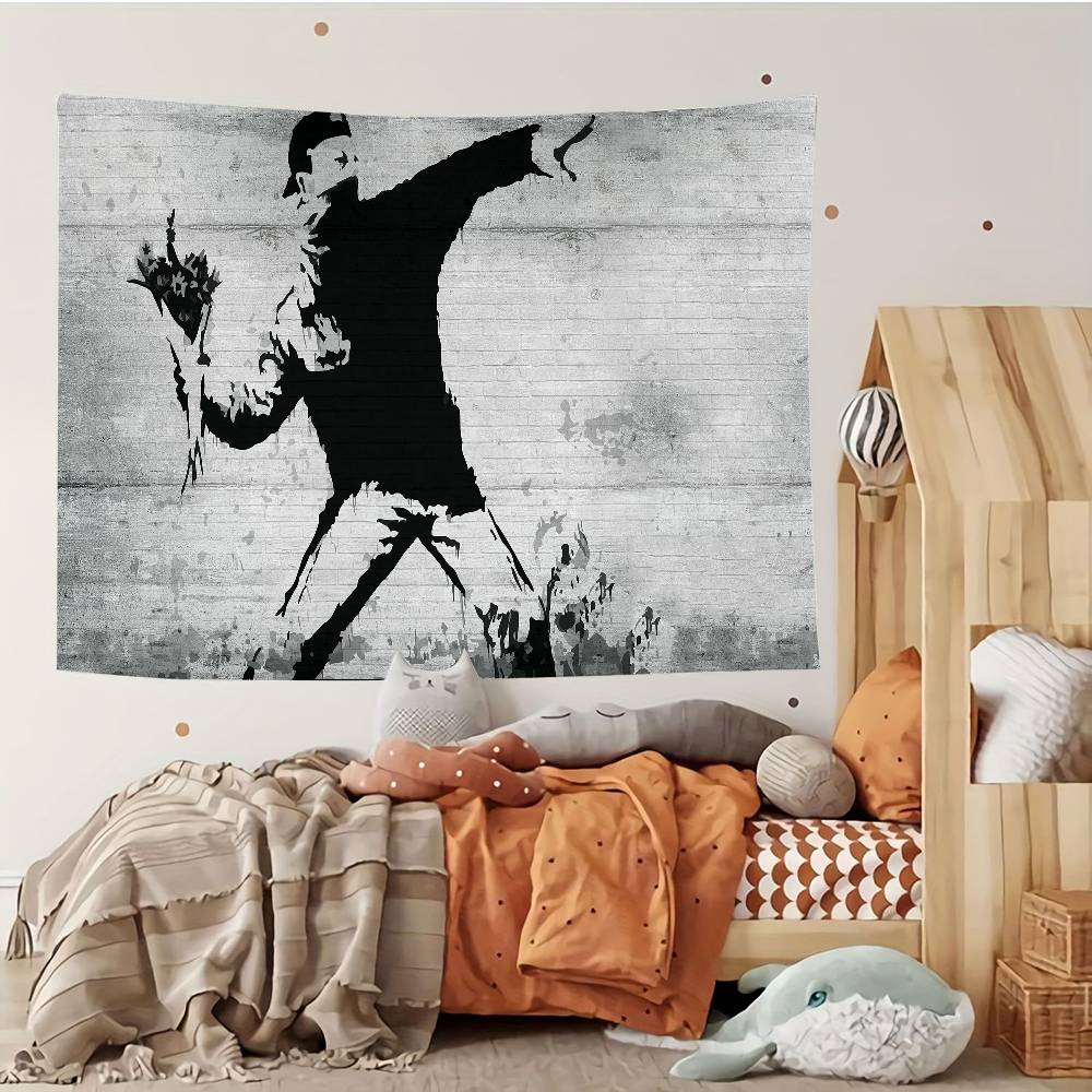 Banksy Balloon Girl Tapestry Customizable Tapestries Of Various Styleswall Hangings Celebrity Photo Printingwall Hangings 74x94cm(29x37in)
Banksy Balloon Girl Tapestry Customizable Tapestries Of Various Styleswall Hangings Celebrity Photo Printingwall Hangings 74x94cm(29x37in)