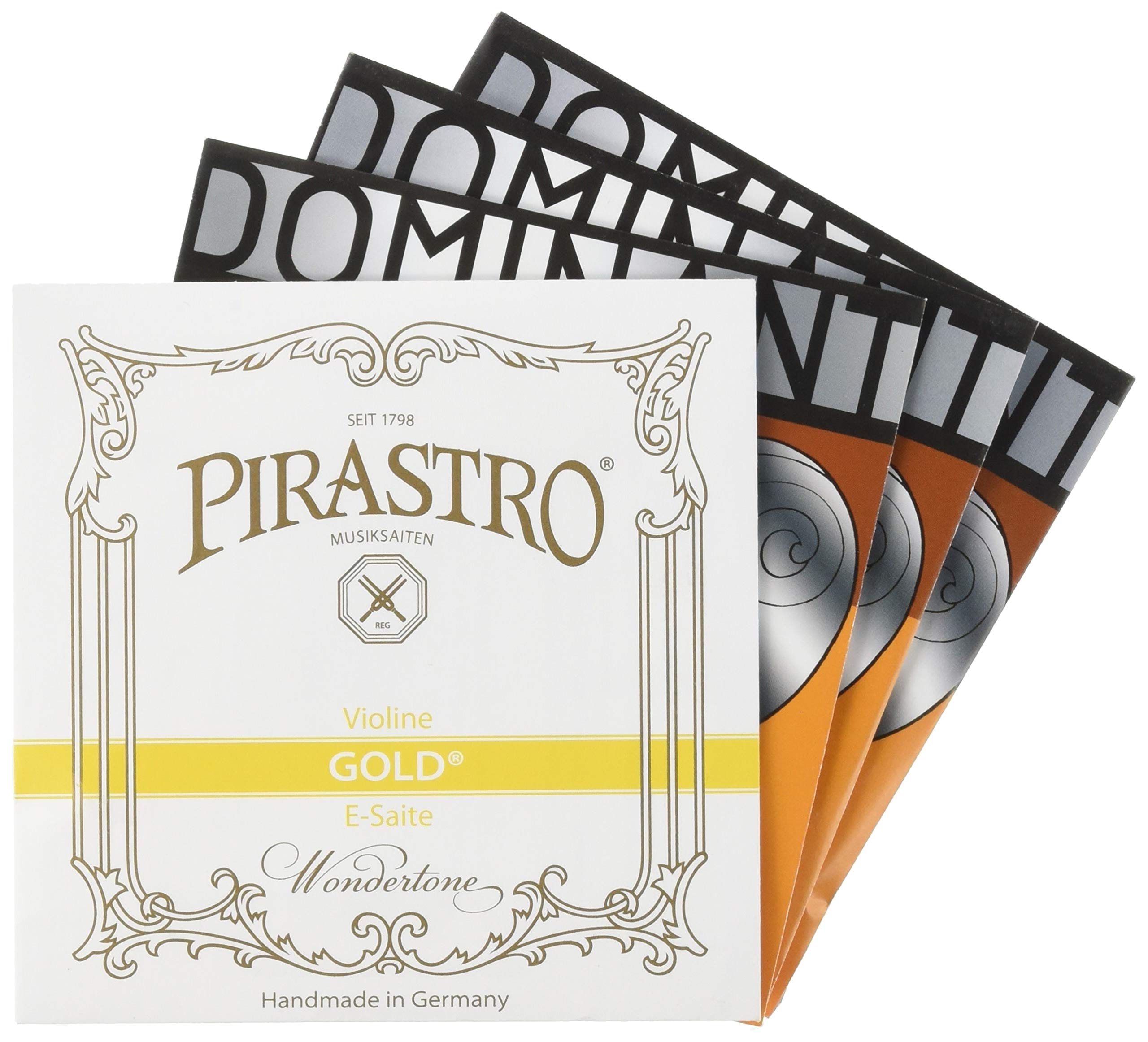 THOMASTIK Violin Strings Set Pirastro Gold String Ball 4/4 (E A.D.G Dominant) (E End) золотий
THOMASTIK Violin Strings Set Pirastro Gold String Ball 4/4 (E A.D.G Dominant) (E End) золотий
