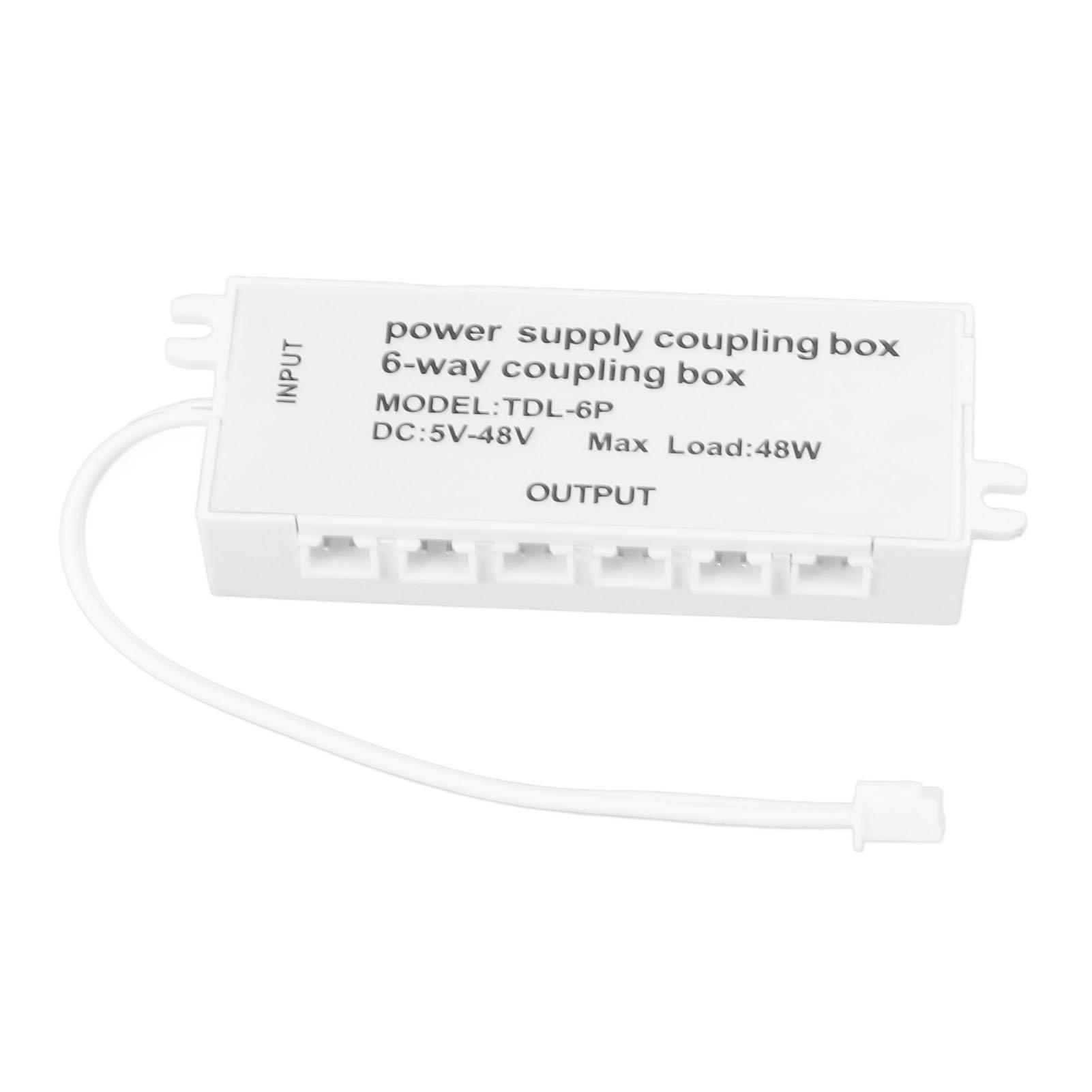 6 Way Coupling Box XH2.5 Port 48W 548V Plug and Play Power Supply Junction Box for LED Light
6 Way Coupling Box XH2.5 Port 48W 548V Plug and Play Power Supply Junction Box for LED Light