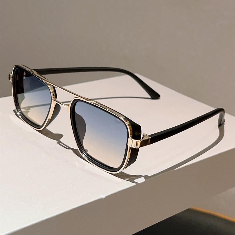 KAMMPT Vintage Square Sunglasses Men 2026 New Fashion Double Bridge Gradient Decor Shades Women Luxury Brand Design Sun Glasses as picture shows
KAMMPT Vintage Square Sunglasses Men 2026 New Fashion Double Bridge Gradient Decor Shades Women Luxury Brand Design Sun Glasses as picture shows