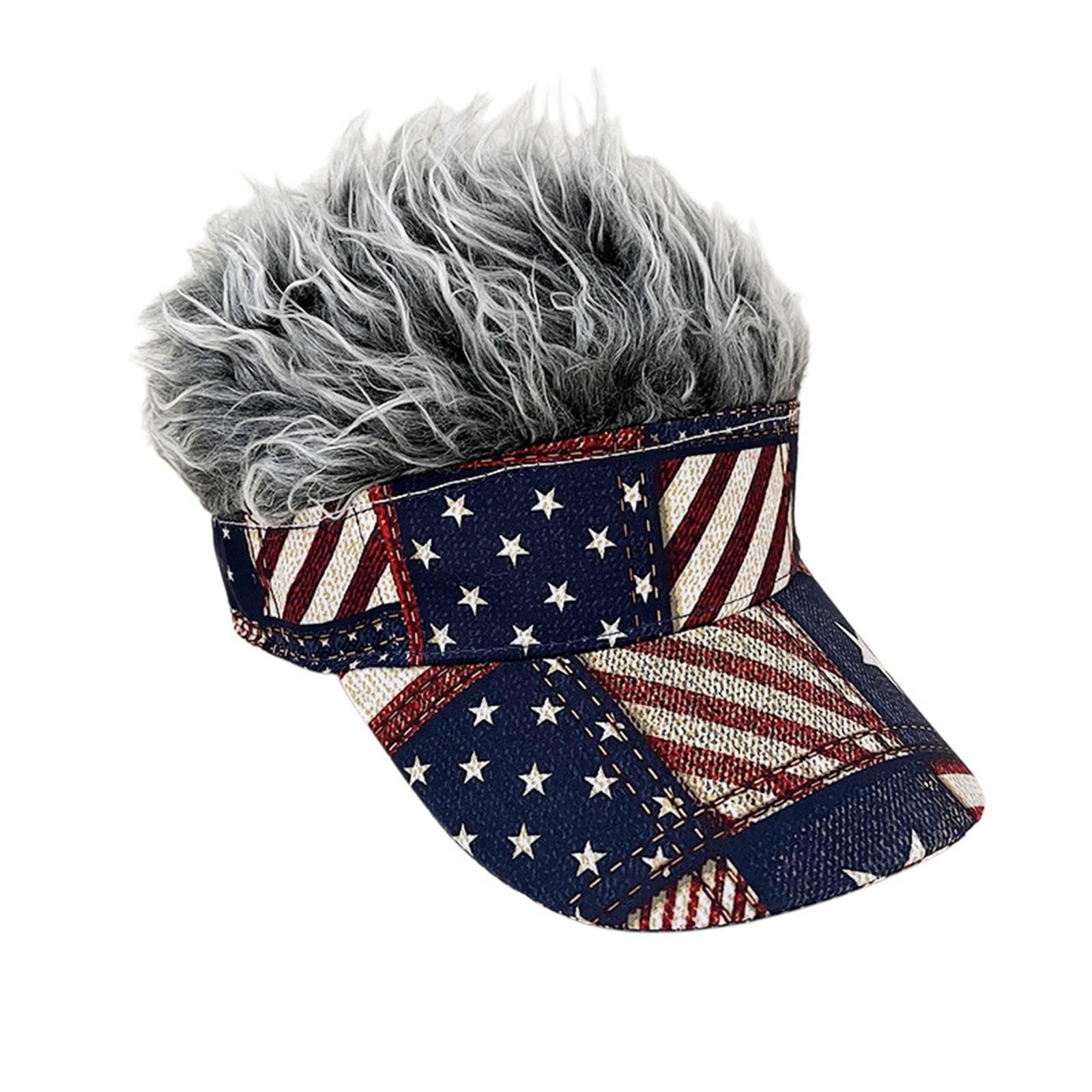 Simulation Wig Cap, Anniversary Cap, Stylish Sun-shading Baseball Cap, Independence Day Hat One Size
Simulation Wig Cap, Anniversary Cap, Stylish Sun-shading Baseball Cap, Independence Day Hat One Size