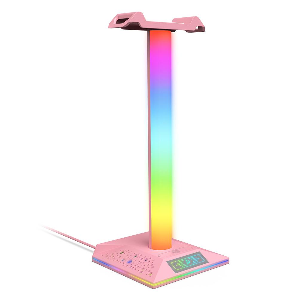 Non-Slip RGB Headphone Stand Display Gaming Headset Bracket Detachable Hanger For PUBG Gamer Space Saving Desktop Organizer рожевий
Non-Slip RGB Headphone Stand Display Gaming Headset Bracket Detachable Hanger For PUBG Gamer Space Saving Desktop Organizer рожевий