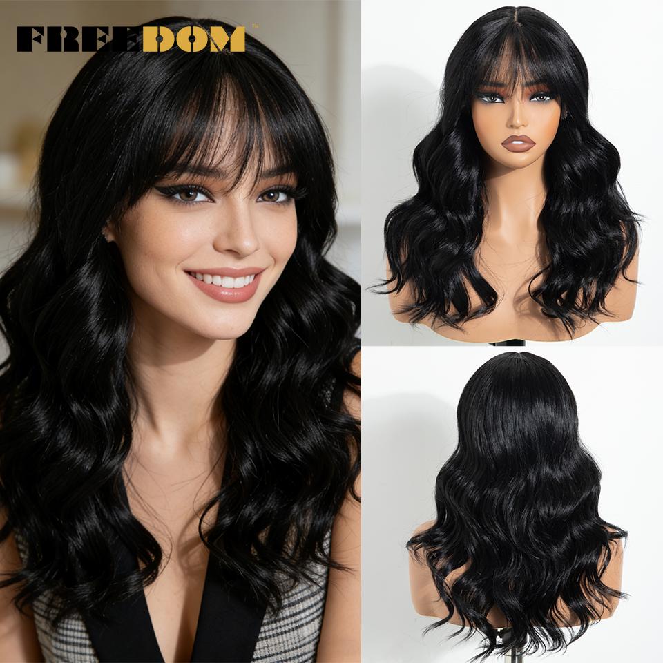 FREEDOM Synthetic Lace Front Wigs For Women Ombre Brown Blonde 18 Inch Body Wave Lace Wig With Bangs Heat Resistant Cosplay Wig (as the picture,18inches)
FREEDOM Synthetic Lace Front Wigs For Women Ombre Brown Blonde 18 Inch Body Wave Lace Wig With Bangs Heat Resistant Cosplay Wig (as the picture,18inches)