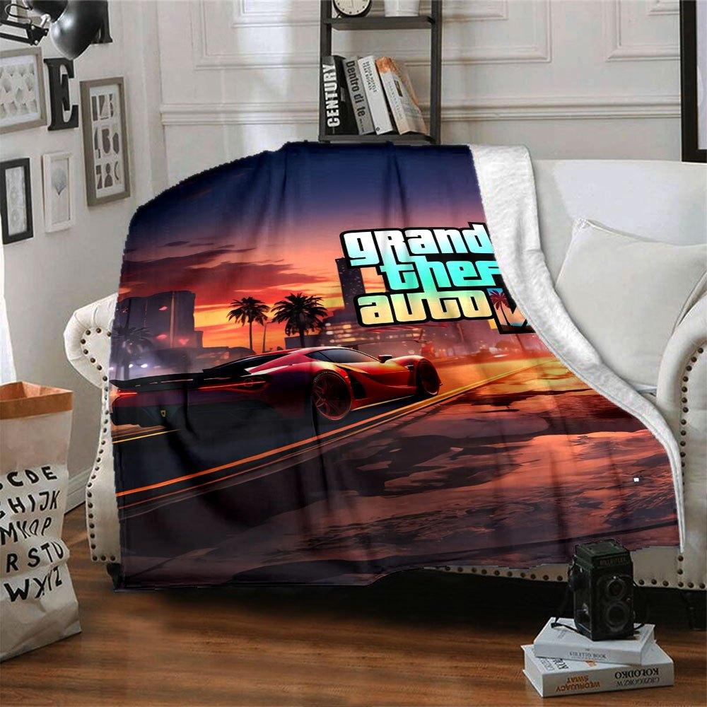 1pc Grand Theft Auto Soft Flannel Blanket with Designer Print - A cozy blanket for all seasons, perfect for the couch, bed, officeB90 80cmx120cm(31inx47in)
1pc Grand Theft Auto Soft Flannel Blanket with Designer Print - A cozy blanket for all seasons, perfect for the couch, bed, officeB90 80cmx120cm(31inx47in)