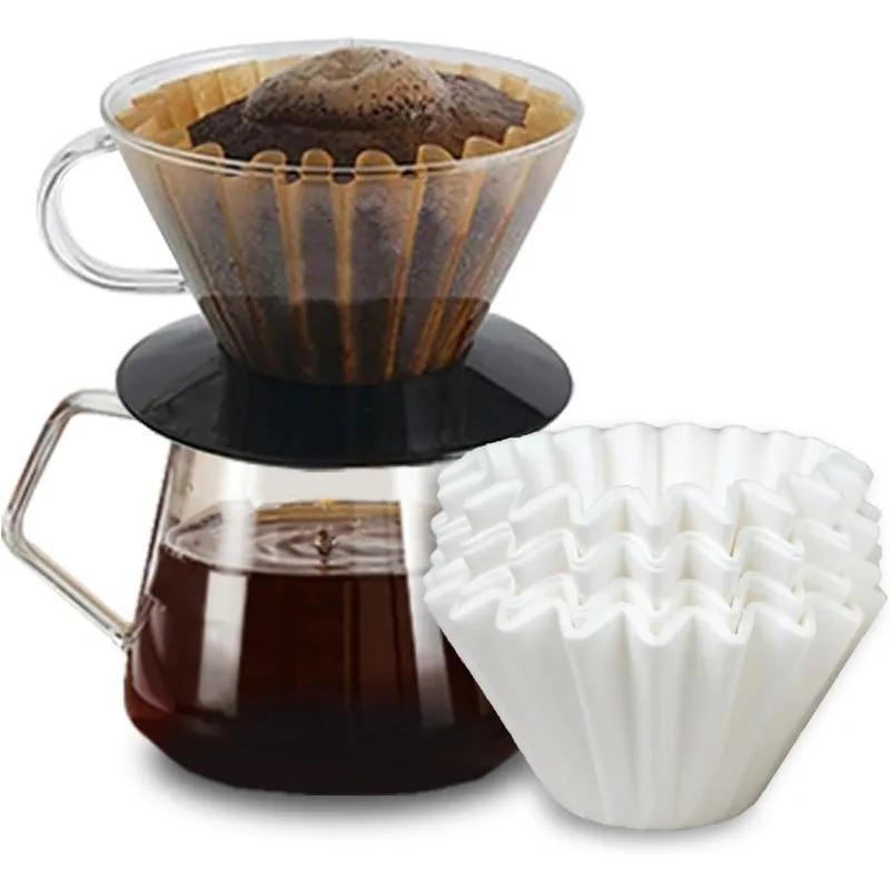 50PCS Coffee Filters Paper and Glass Filter Holder Accessories for Hand Brewed Coffee Multiple People Use Home Office Camping кофейный
50PCS Coffee Filters Paper and Glass Filter Holder Accessories for Hand Brewed Coffee Multiple People Use Home Office Camping кофейный
