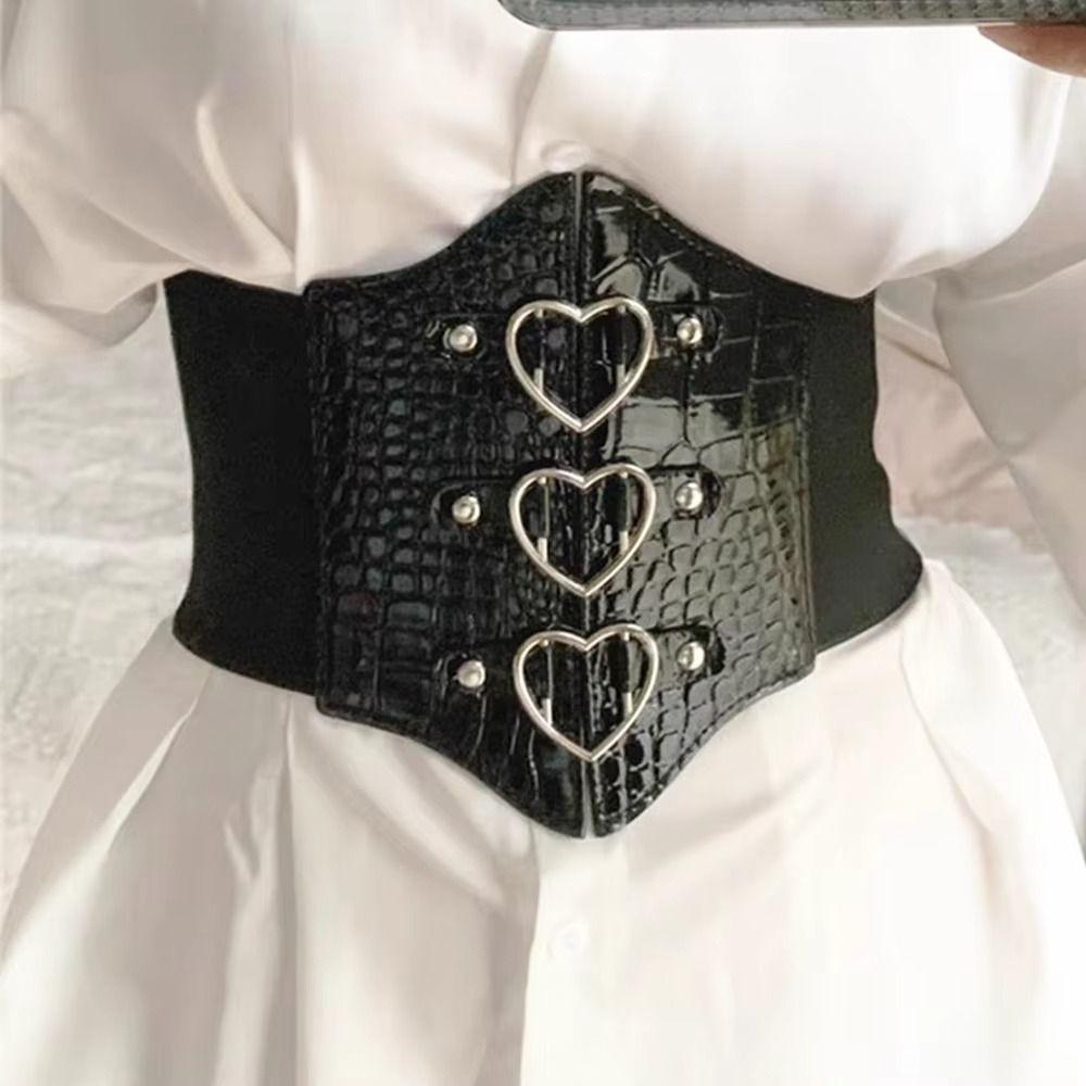 Dress Girdle Female Waistband High Waist Wide Waist Belt Slimming Love Buckle Cummerbunds Female срібний
Dress Girdle Female Waistband High Waist Wide Waist Belt Slimming Love Buckle Cummerbunds Female срібний