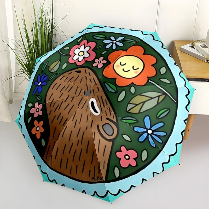 1pc Floral Capybara Automatic Opening/Closing Umbrella with Operation & Windproof Canopy - Folding Design, Holiday Gift yy260225195
1pc Floral Capybara Automatic Opening/Closing Umbrella with Operation & Windproof Canopy - Folding Design, Holiday Gift yy260225195