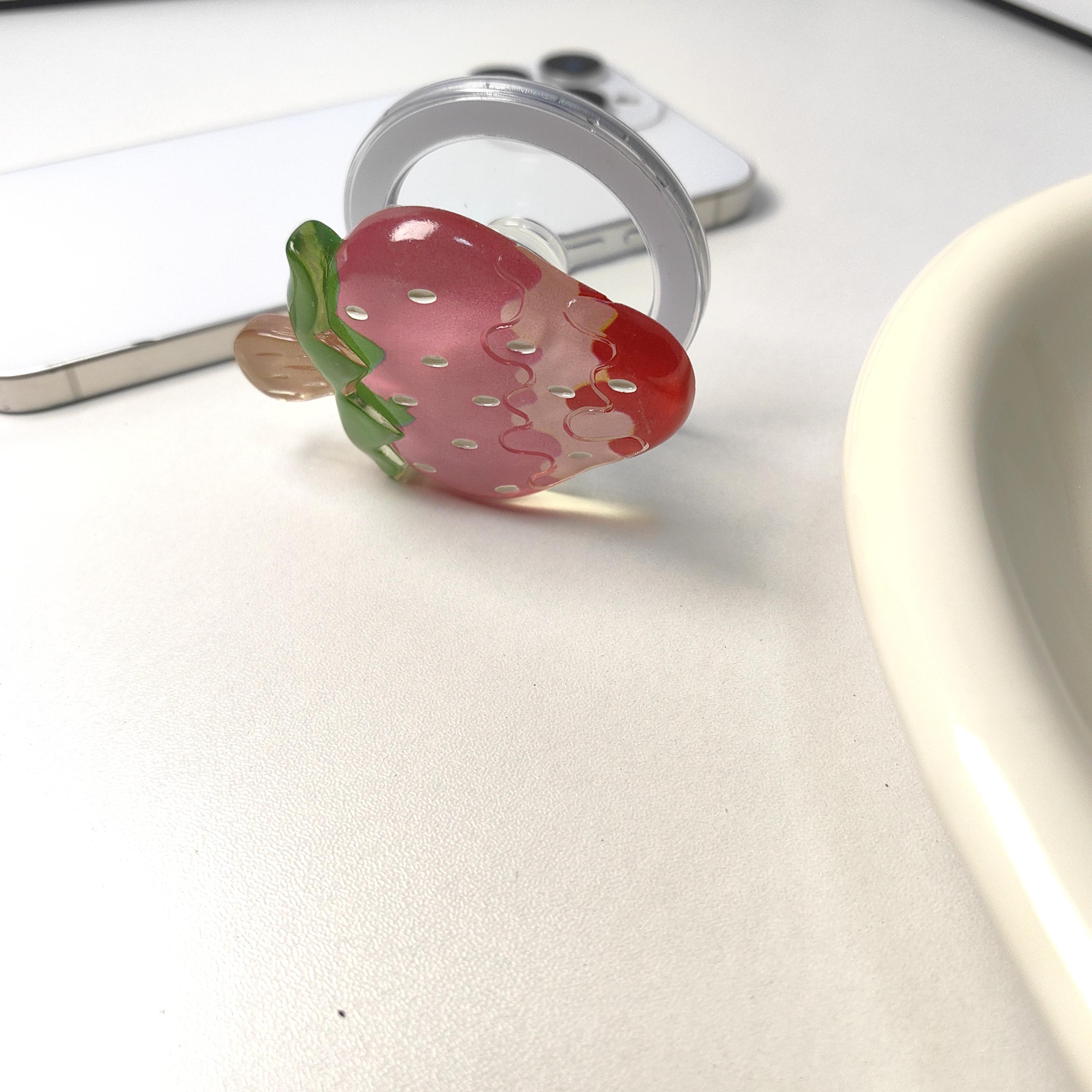 Korea INS 3D Strawberry Holder Mobile Phone Case Stand For Magsafe Magnetic Bracket for IPhone Samsung Griptok Grip Tok
Korea INS 3D Strawberry Holder Mobile Phone Case Stand For Magsafe Magnetic Bracket for IPhone Samsung Griptok Grip Tok