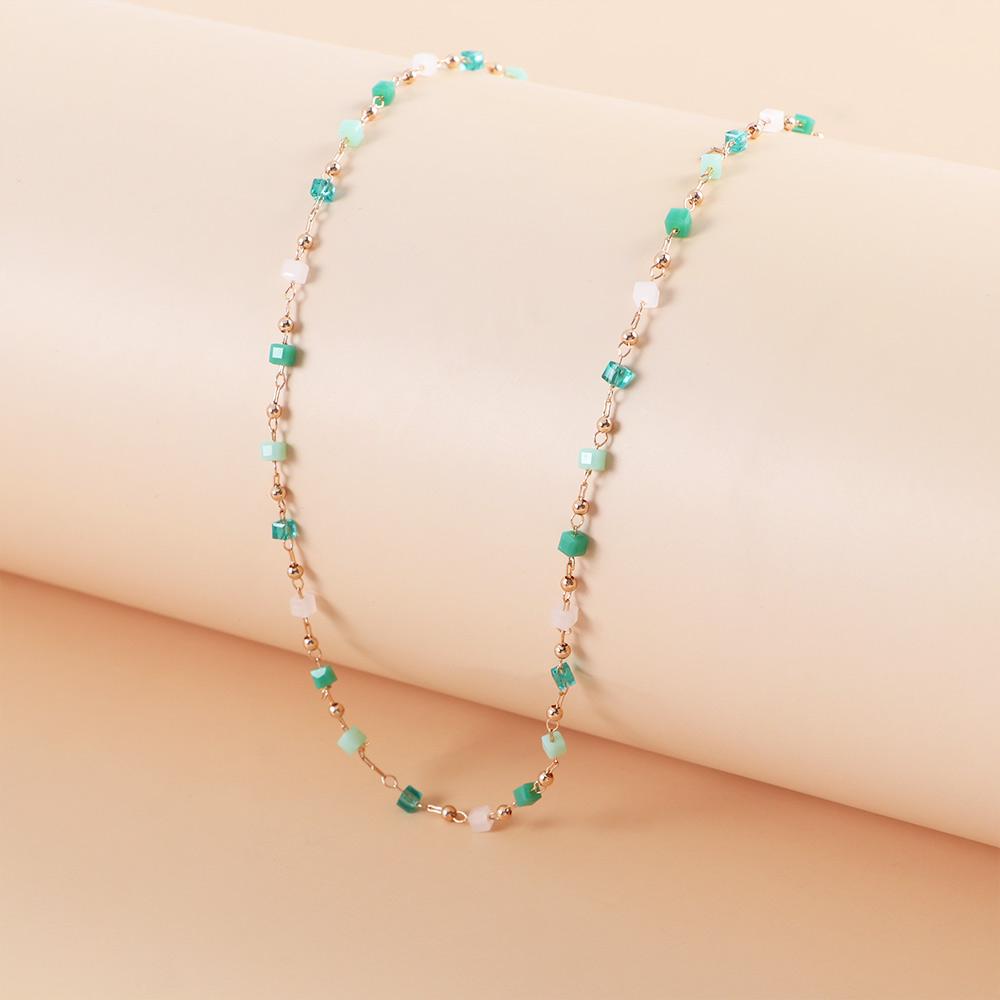 Adjustable Fashion Jewelry Bohemian Geometric Women Choker Clavicle Chain Metal Chain Bead Necklace
Adjustable Fashion Jewelry Bohemian Geometric Women Choker Clavicle Chain Metal Chain Bead Necklace