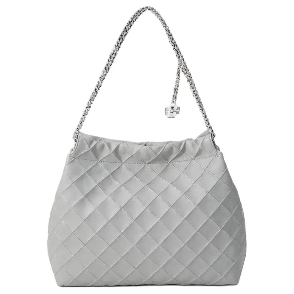 Tory Burch Fleming Diamond Quilted Pleated Woven Chain Strap Shoulder Bag Women shoulder bag Gray 162450-021 Basic Set (Bag+Dust Bag)
Tory Burch Fleming Diamond Quilted Pleated Woven Chain Strap Shoulder Bag Women shoulder bag Gray 162450-021 Basic Set (Bag+Dust Bag)