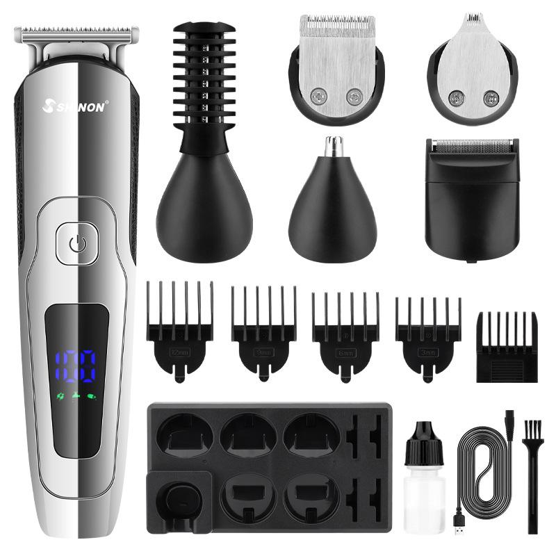 New Hair Clipper Body Washing Men s Multifunctional 6-in-One Hair Clipper Nose Hair Cutter Shaver Set Household Electric Clipper Cutter
New Hair Clipper Body Washing Men s Multifunctional 6-in-One Hair Clipper Nose Hair Cutter Shaver Set Household Electric Clipper Cutter