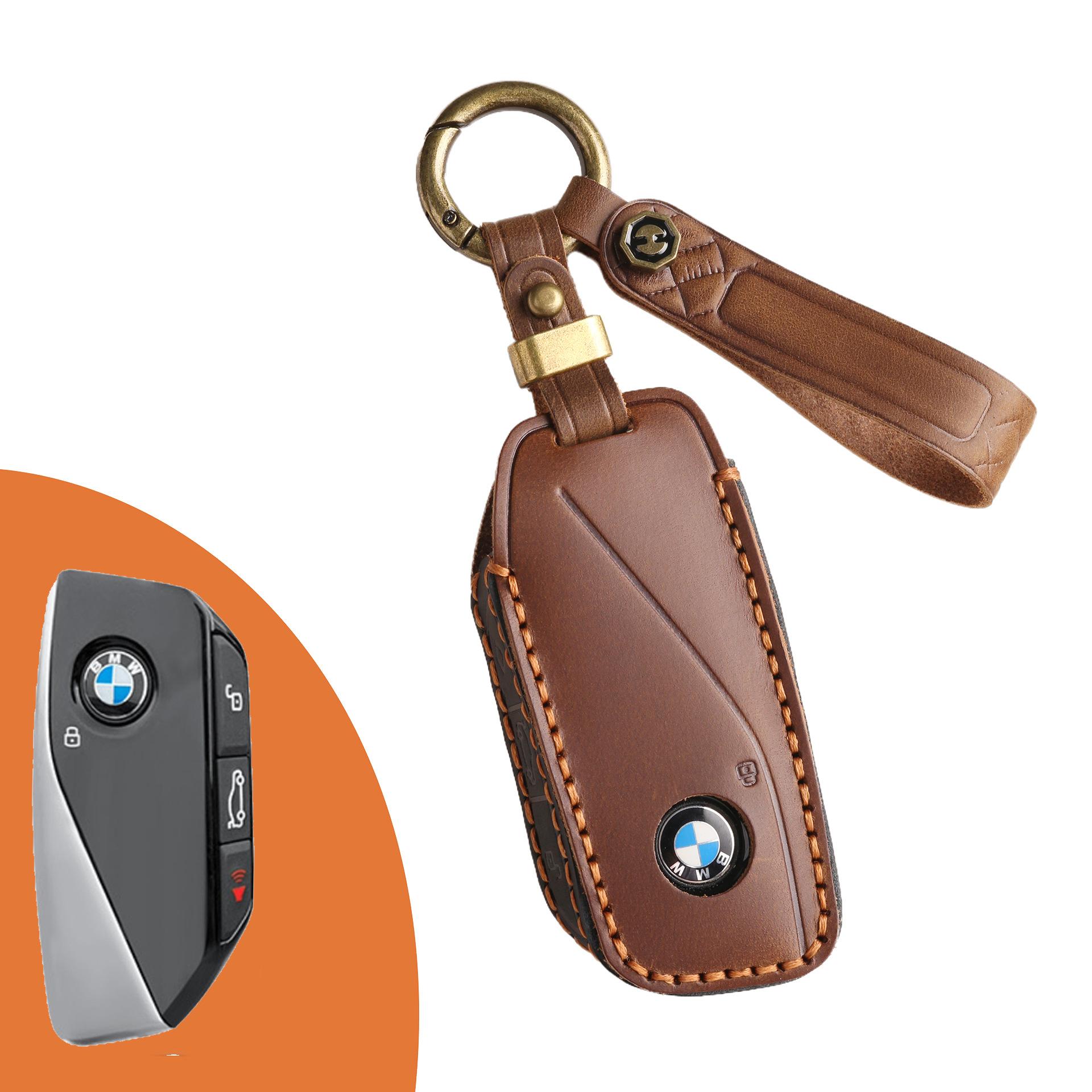 Special 2025 new BMW key cover x1 5 series 3 series 7 series i7 modified car key case buckle genuine leather male коричневий
Special 2025 new BMW key cover x1 5 series 3 series 7 series i7 modified car key case buckle genuine leather male коричневий
