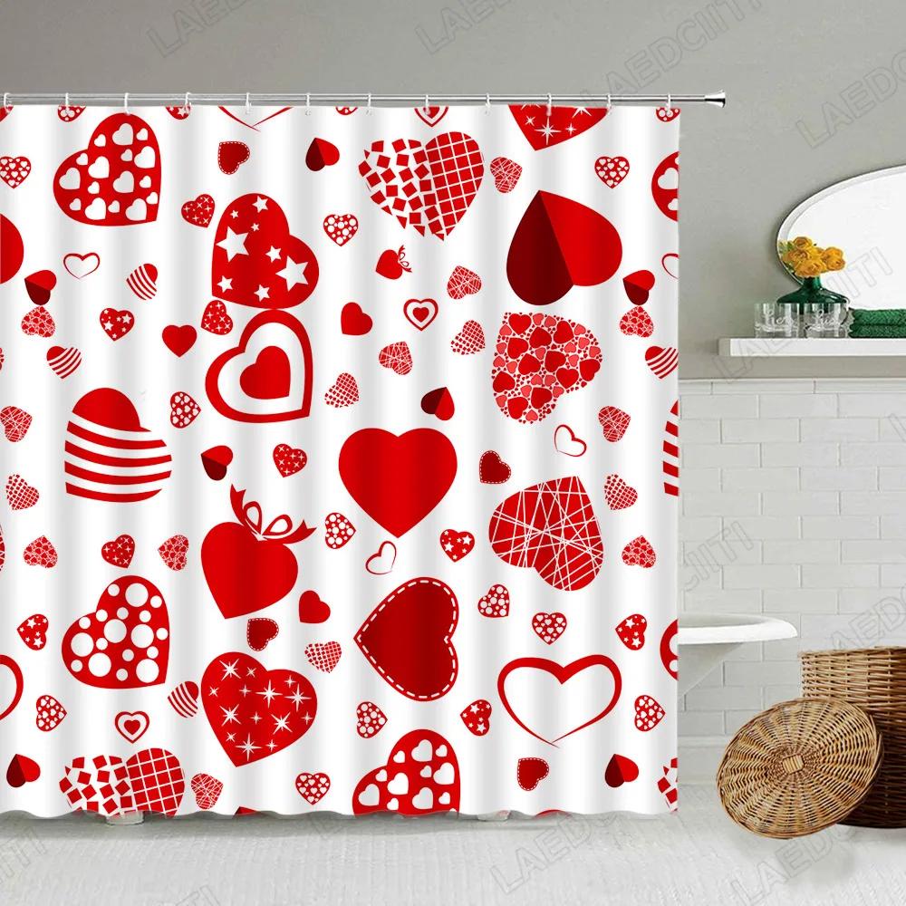 Valentine S Day Shower Curtains Creative Red Love Heart Pattern Modern Woman Girl Valentine Gift Fabric Home Bathroom Decoration W60H190(CM)-1 Pcs
Valentine S Day Shower Curtains Creative Red Love Heart Pattern Modern Woman Girl Valentine Gift Fabric Home Bathroom Decoration W60H190(CM)-1 Pcs
