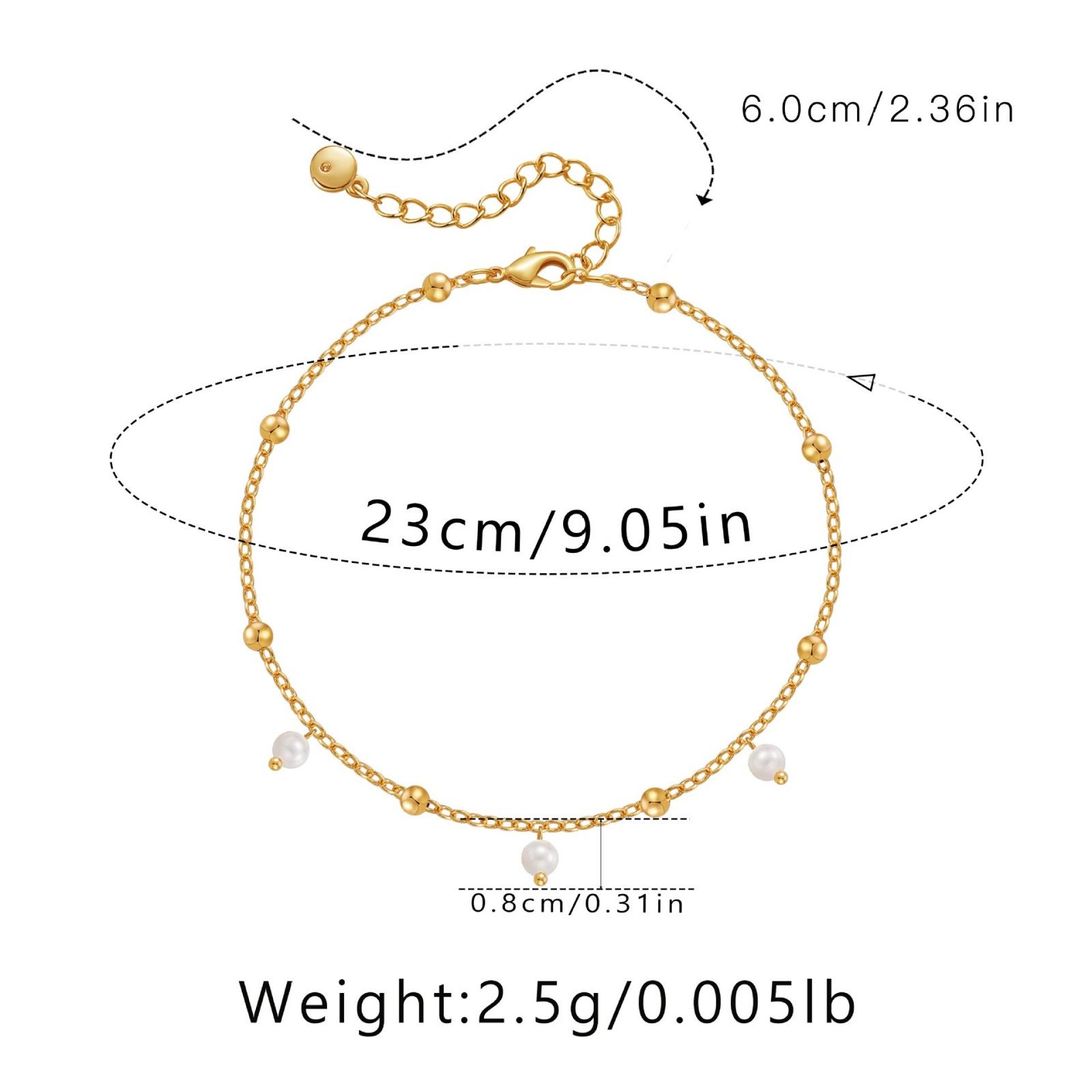 Bohemian Little Fresh Anklet Crystal Crushed Stone Bead Design Beach Vacation Style Copper 18K Gold Plated Foot Chain 1 Piece
Bohemian Little Fresh Anklet Crystal Crushed Stone Bead Design Beach Vacation Style Copper 18K Gold Plated Foot Chain 1 Piece