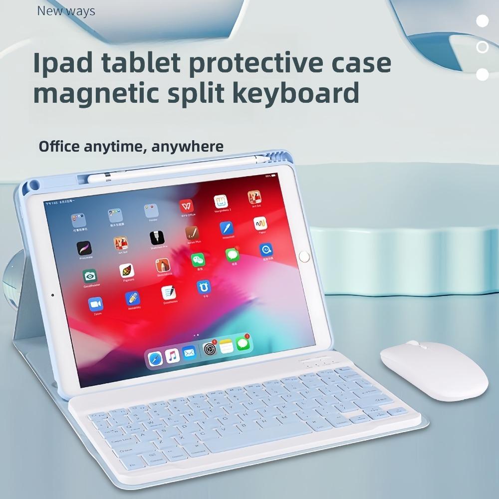 Кожаный чехол-клавиатура для iPad Air 6 10,2 дюйма с гнездом для карандаша, магнитный съемный защитный чехол для Bluetooth-клавиатуры iPad mini4/5-7.9 inch
Кожаный чехол-клавиатура для iPad Air 6 10,2 дюйма с гнездом для карандаша, магнитный съемный защитный чехол для Bluetooth-клавиатуры iPad mini4/5-7.9 inch