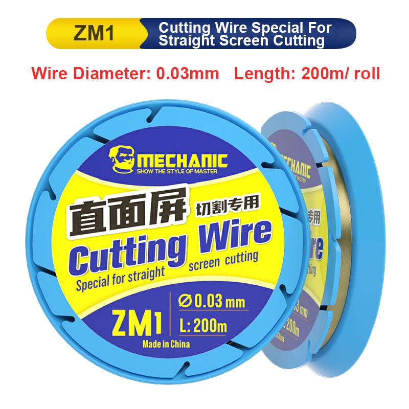 MECHANIC ZM1 QM1 200M Cutting Wire High Hardness Mobile Phone Laptop Straight/Curved LCD Screen Disassembly Line
MECHANIC ZM1 QM1 200M Cutting Wire High Hardness Mobile Phone Laptop Straight/Curved LCD Screen Disassembly Line