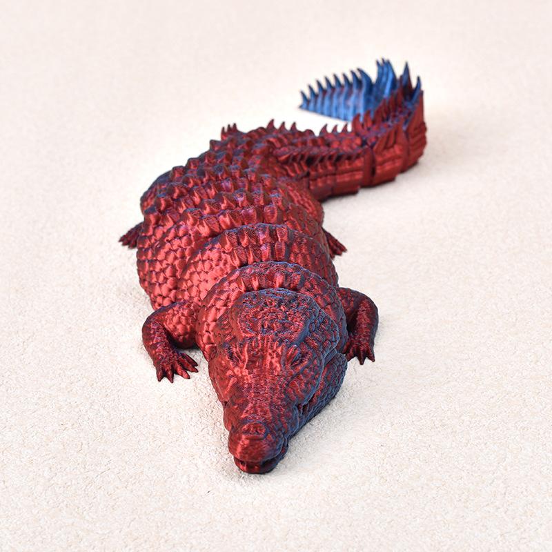 3D Printed Crocodile Can Open Mouth Articulated Body Model Mini Toy Joint Movable Articulated Figurin Desktop Ornament Kids Gift 21cm
3D Printed Crocodile Can Open Mouth Articulated Body Model Mini Toy Joint Movable Articulated Figurin Desktop Ornament Kids Gift 21cm