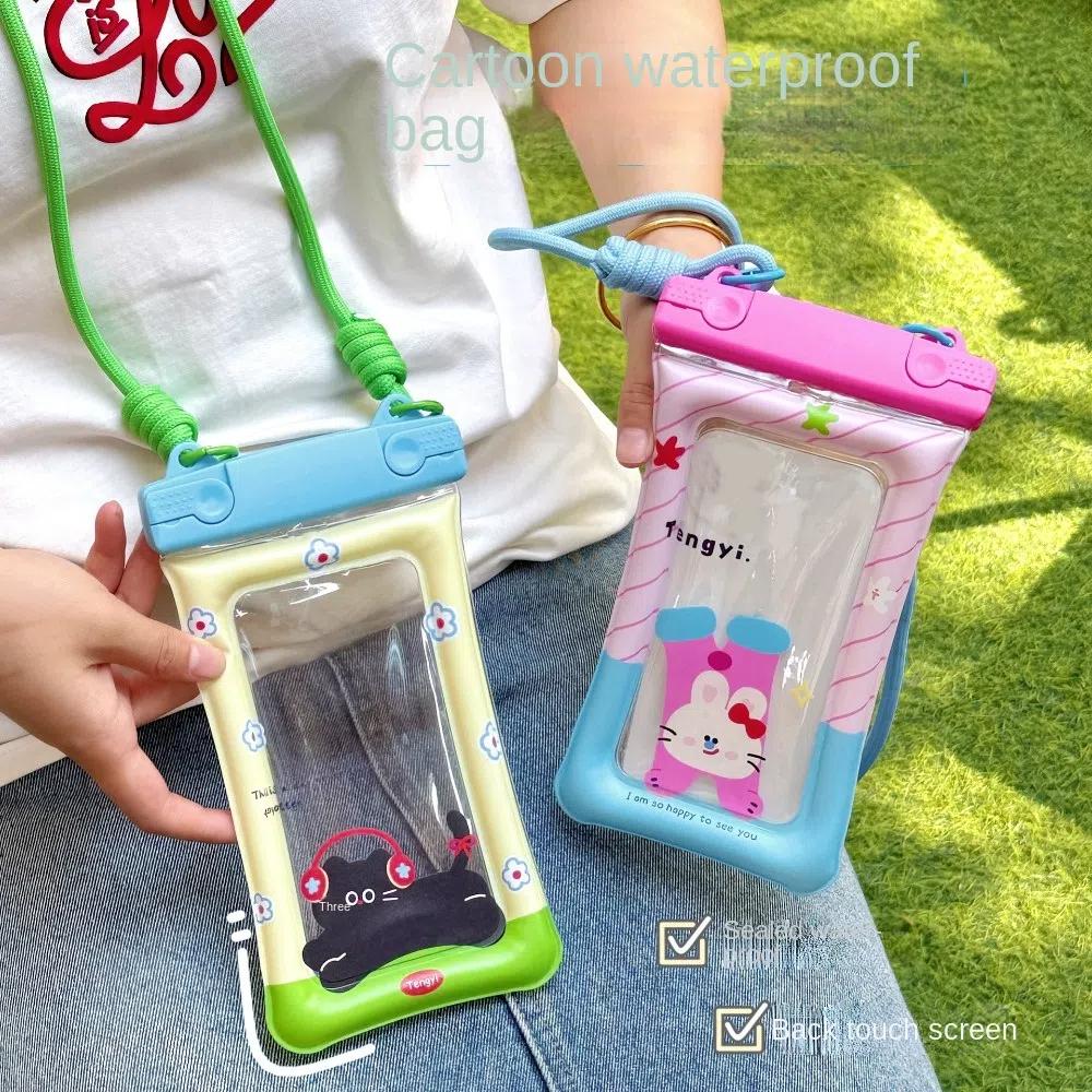 PVC Waterproof Mobile Phone Bag Transparent Mobile Phone Pouch Hanging on Neck Phone Bag Travel Style 5
PVC Waterproof Mobile Phone Bag Transparent Mobile Phone Pouch Hanging on Neck Phone Bag Travel Style 5