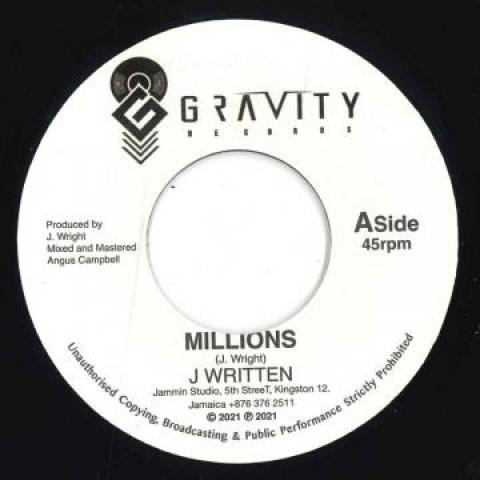 7-дюймовая пластинка J WRITTEN - Millions GRA001 Gravity Records 2021 UK Регги, Ска и Даб
7-дюймовая пластинка J WRITTEN - Millions GRA001 Gravity Records 2021 UK Регги, Ска и Даб