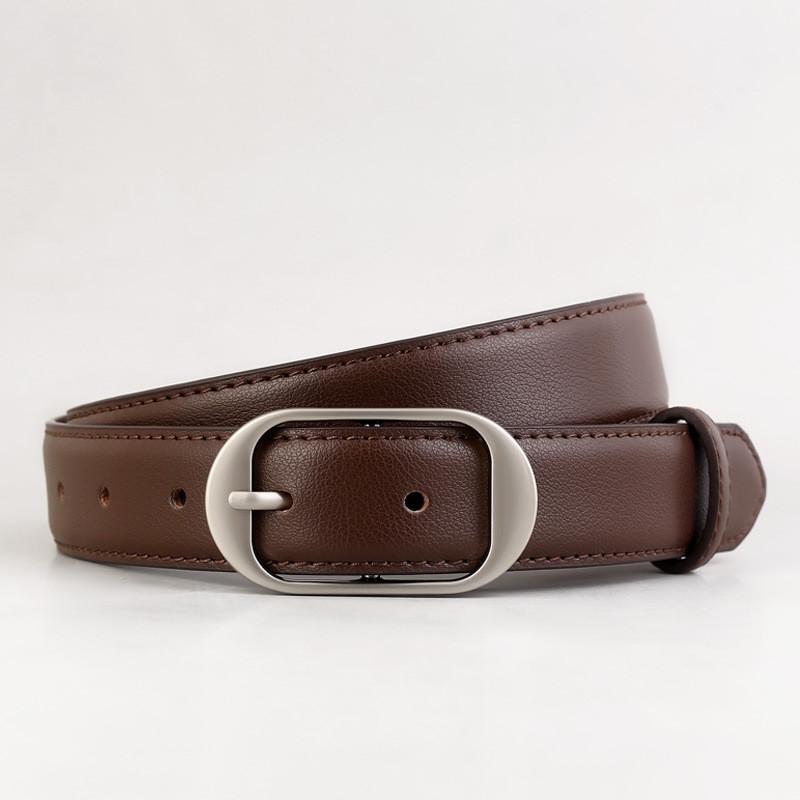 Classic Leather Belt For Women With Silver Buckle For Casual And Workwear кавовий
Classic Leather Belt For Women With Silver Buckle For Casual And Workwear кавовий
