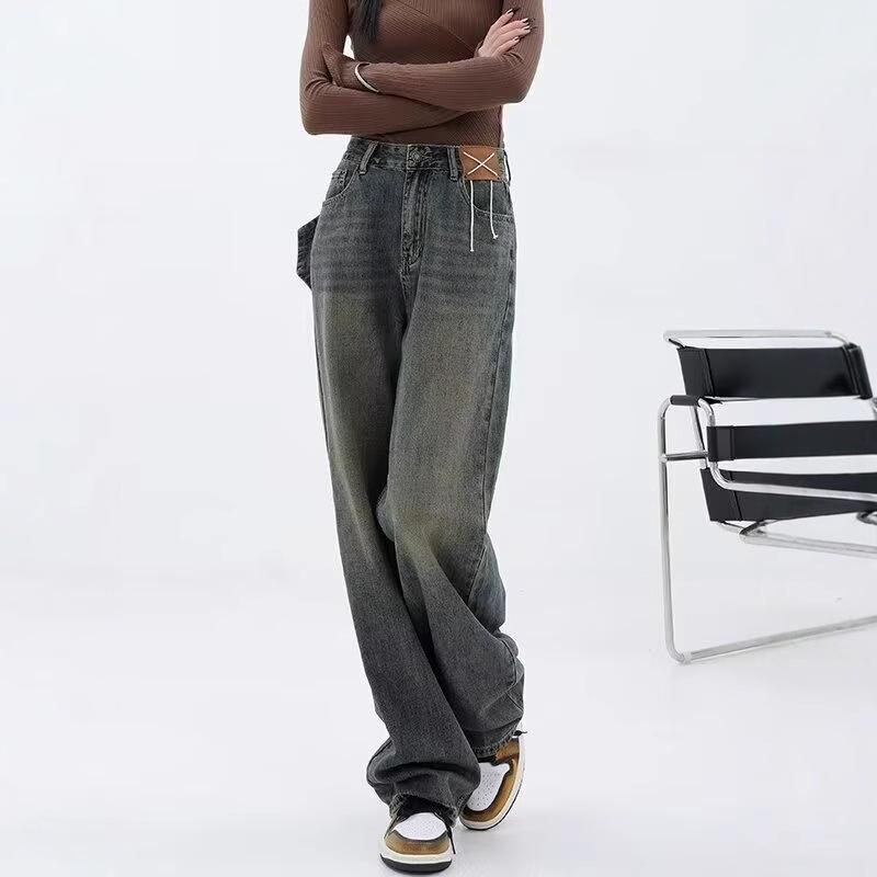 Women s High-Waist Distressed Straight-Leg Jeans - Slimming, Loose Fit, Floor-Length (Spring/Autumn 2025) 2XL
Women s High-Waist Distressed Straight-Leg Jeans - Slimming, Loose Fit, Floor-Length (Spring/Autumn 2025) 2XL
