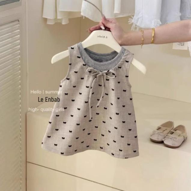 Girls New Apricot Bow Vest Skirt - Trendy Summer Fashion for Baby Girls (Model 50015) 120cm
Girls New Apricot Bow Vest Skirt - Trendy Summer Fashion for Baby Girls (Model 50015) 120cm