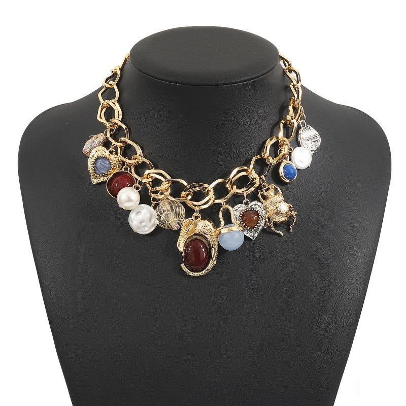 1PC Geometric Pearl Gemstone Earrings ZA Acrylic Alloy Resin Pendant Necklace Titanium Jewelry
1PC Geometric Pearl Gemstone Earrings ZA Acrylic Alloy Resin Pendant Necklace Titanium Jewelry