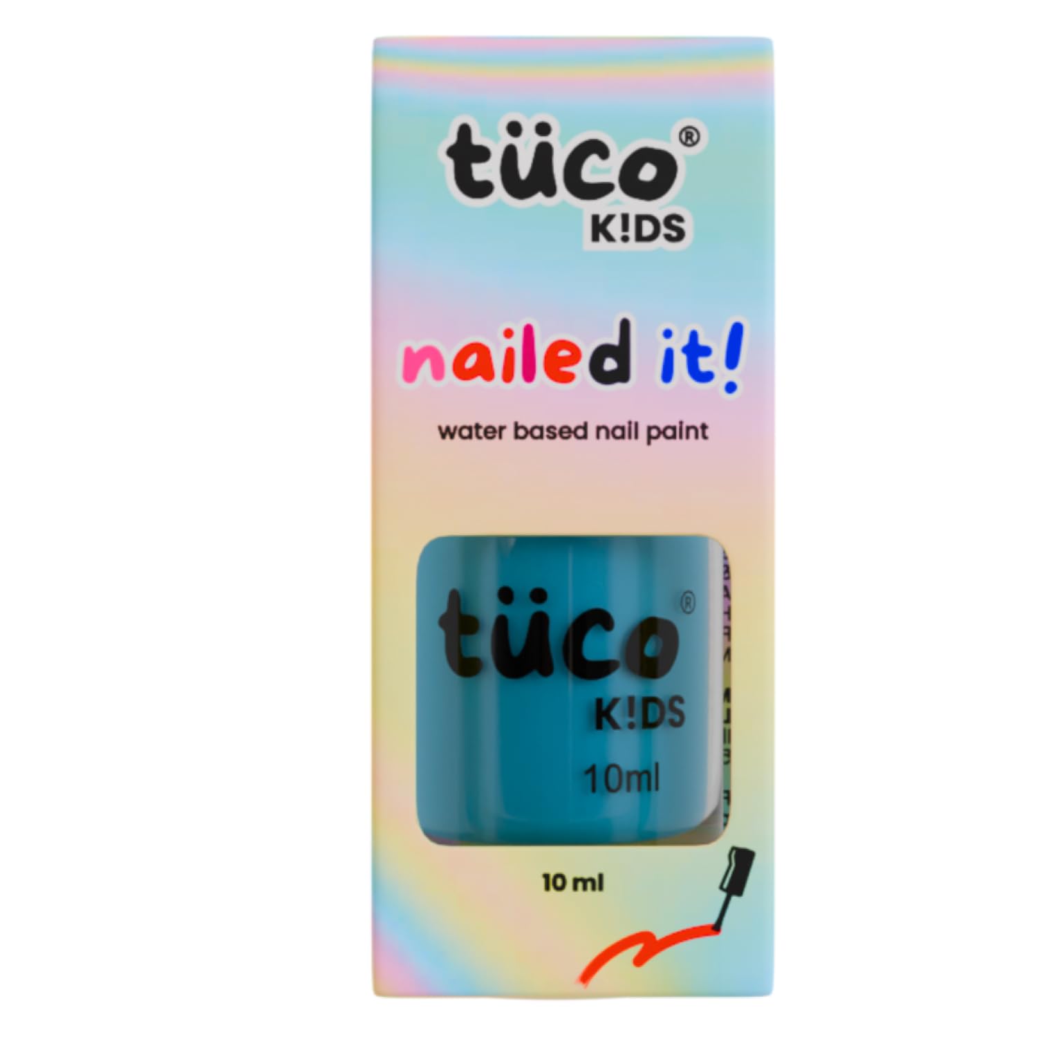 Tuco® Kids Water Based Safe Nail Polish for girls | Easy to Peel Off| Play Safe with Chemical Free Nails for Daughters | Pack of 1x10ml | Blue
Tuco® Kids Water Based Safe Nail Polish for girls | Easy to Peel Off| Play Safe with Chemical Free Nails for Daughters | Pack of 1x10ml | Blue