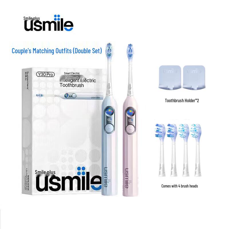 usmile Y30 Pro Smart Electric Toothbrush Couple Set CN plug (adapter included)
usmile Y30 Pro Smart Electric Toothbrush Couple Set CN plug (adapter included)