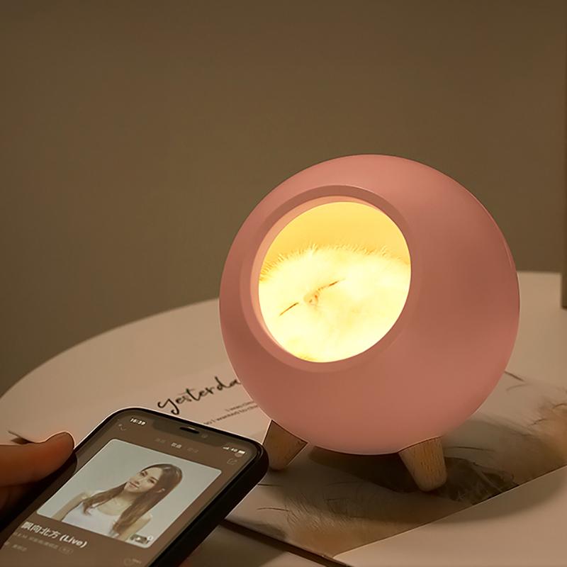 Bluetooth-compatible Speaker Cute Sleeping Cat Style USB Rechargeable Atmosphere Lamp Night Light Pink
Bluetooth-compatible Speaker Cute Sleeping Cat Style USB Rechargeable Atmosphere Lamp Night Light Pink
