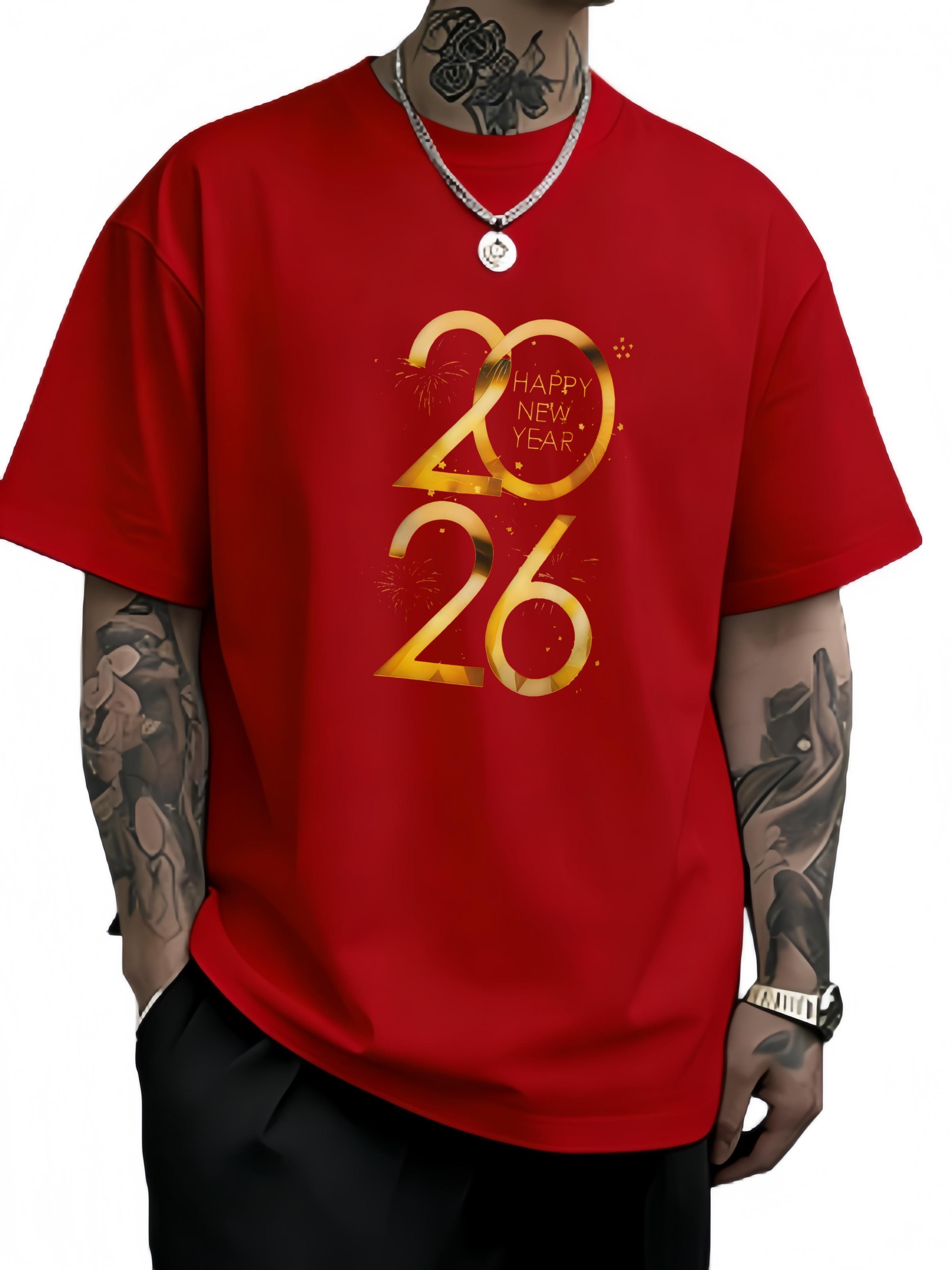 Happy New Year Party 2026 Roundneck fashion Tshirt suitable for both men and women highquality street wear for summer S
Happy New Year Party 2026 Roundneck fashion Tshirt suitable for both men and women highquality street wear for summer S