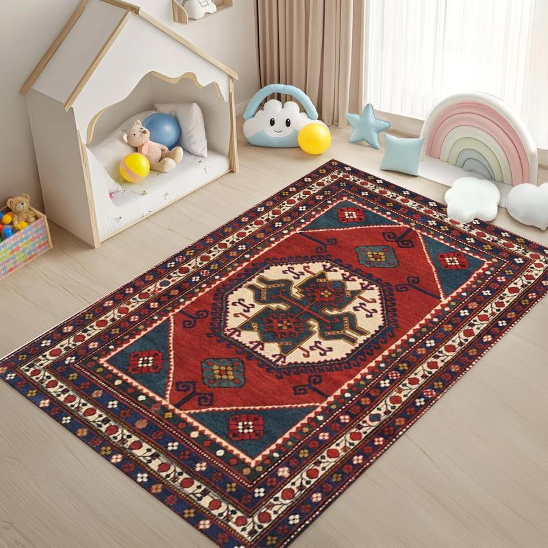 Red Geometric Persian Rug Carpet Mat Non-Slip for Living Room Bedroom Traditional Home Decor Bedroom Decor 40x60cm
Red Geometric Persian Rug Carpet Mat Non-Slip for Living Room Bedroom Traditional Home Decor Bedroom Decor 40x60cm