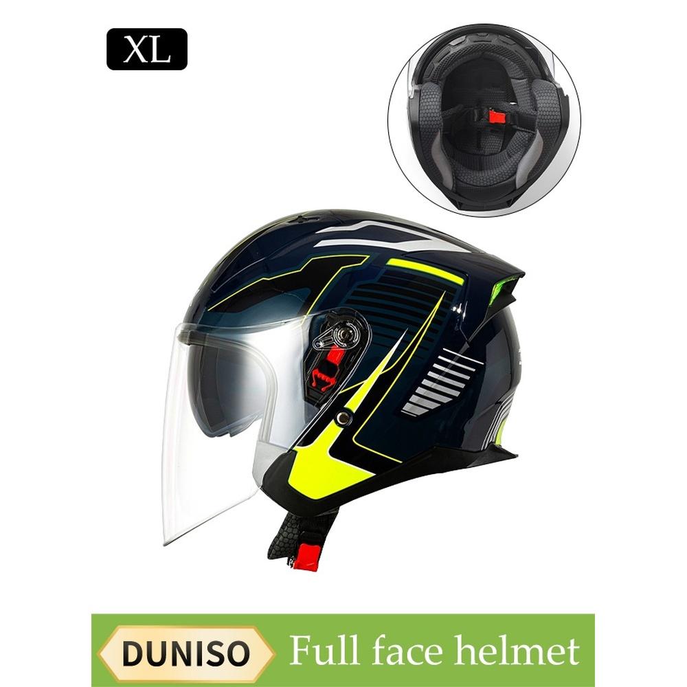Full Face Motorcycle Helmet Lightweight Crash Resistant Motorcycle Helmet All Season Cool Racing Helmet Equipped with Dual Lenses Removable Breathabl
Full Face Motorcycle Helmet Lightweight Crash Resistant Motorcycle Helmet All Season Cool Racing Helmet Equipped with Dual Lenses Removable Breathabl