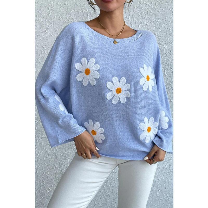 Женский осенне-зимний свитер с круглым вырезом и вышивкой, свободная линия плеч XL синий
Женский осенне-зимний свитер с круглым вырезом и вышивкой, свободная линия плеч XL синий