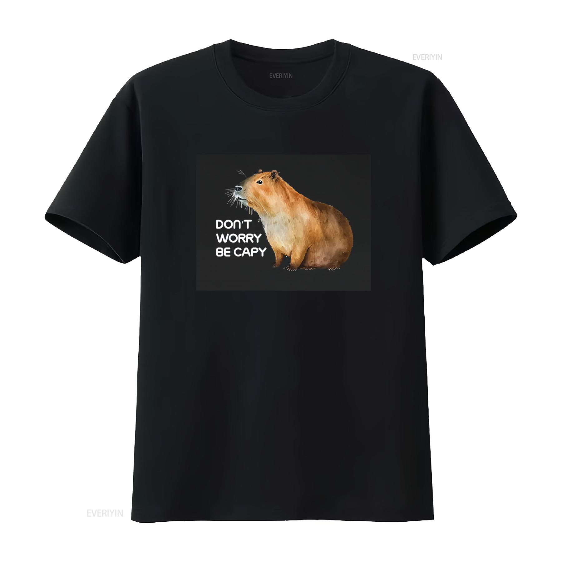 Funny Capybara T Shirt Dont Worry Be Capy Perfect for All vintage Washed Comfortable streetwear Unisex Breathable Casual 4XL
Funny Capybara T Shirt Dont Worry Be Capy Perfect for All vintage Washed Comfortable streetwear Unisex Breathable Casual 4XL