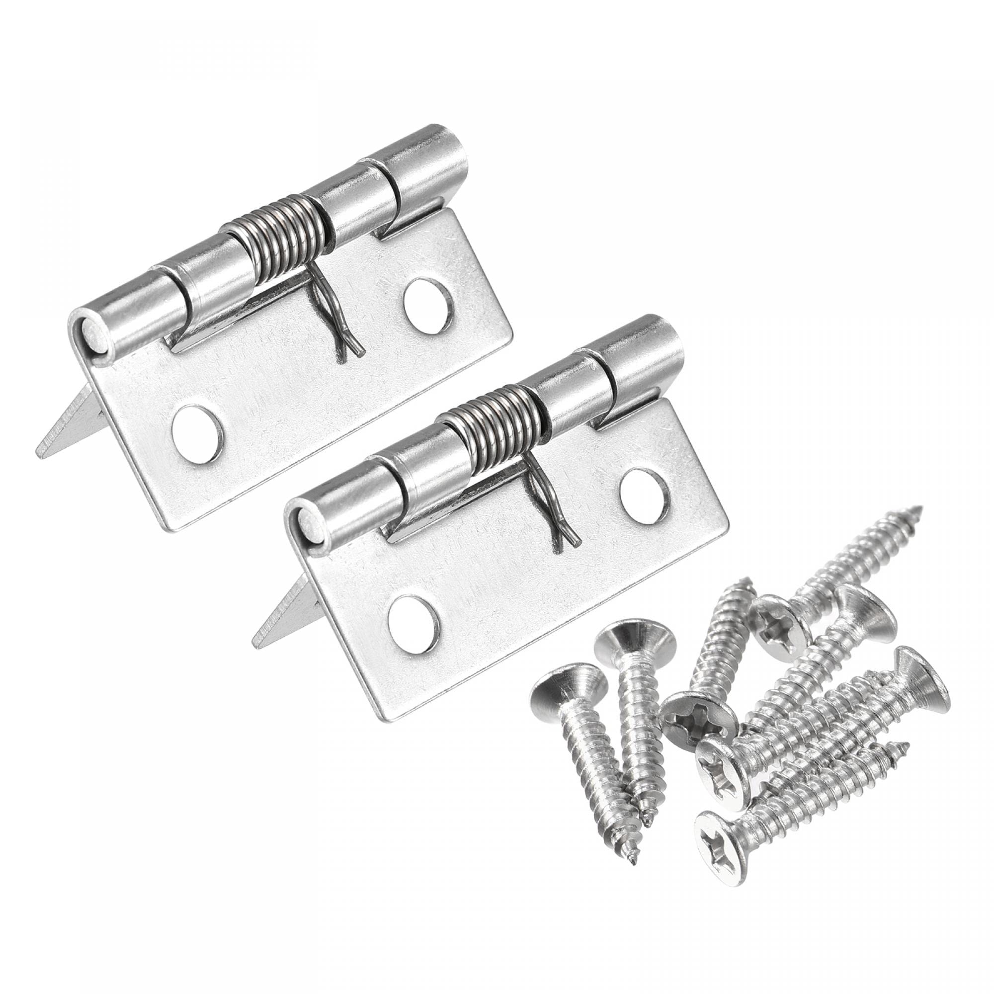 uxcell Spring Loaded Hinges 304 Stainless Steel Self Closing Hinges for Cabinets 38x19mm 2pcs
uxcell Spring Loaded Hinges 304 Stainless Steel Self Closing Hinges for Cabinets 38x19mm 2pcs