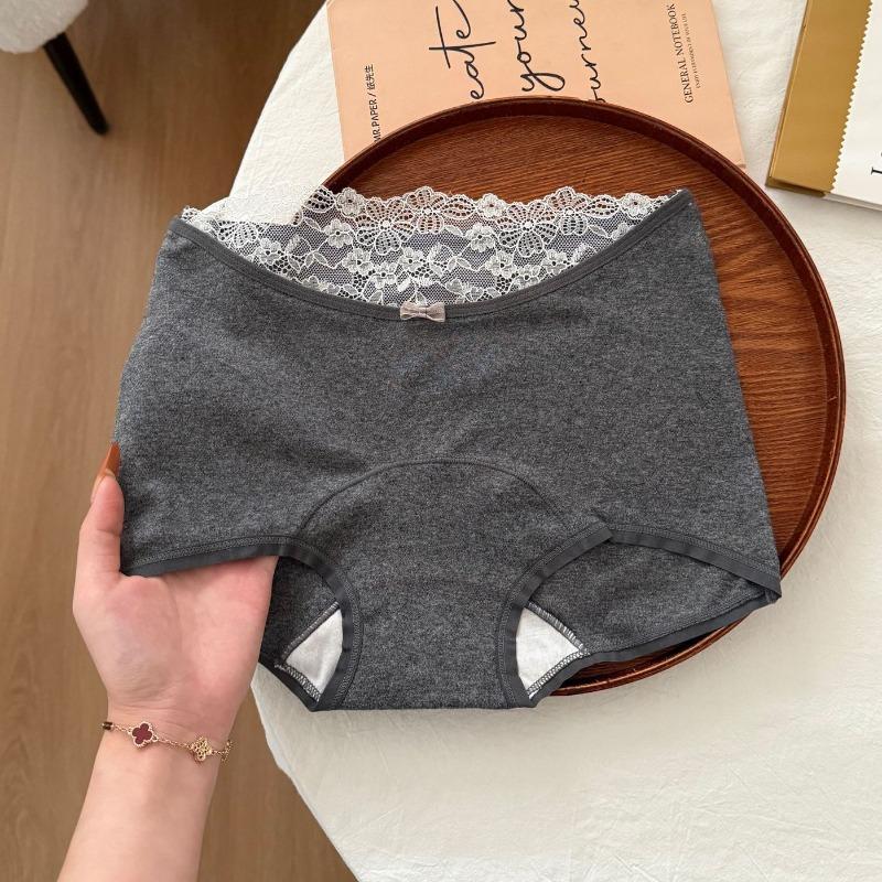 Female Spring and Autumn Sexy Lace Edge Pure Cotton 10A Antibacterial Crotch Breathable Mid Waist Flat Angle Underwear XL темно-сірий
Female Spring and Autumn Sexy Lace Edge Pure Cotton 10A Antibacterial Crotch Breathable Mid Waist Flat Angle Underwear XL темно-сірий