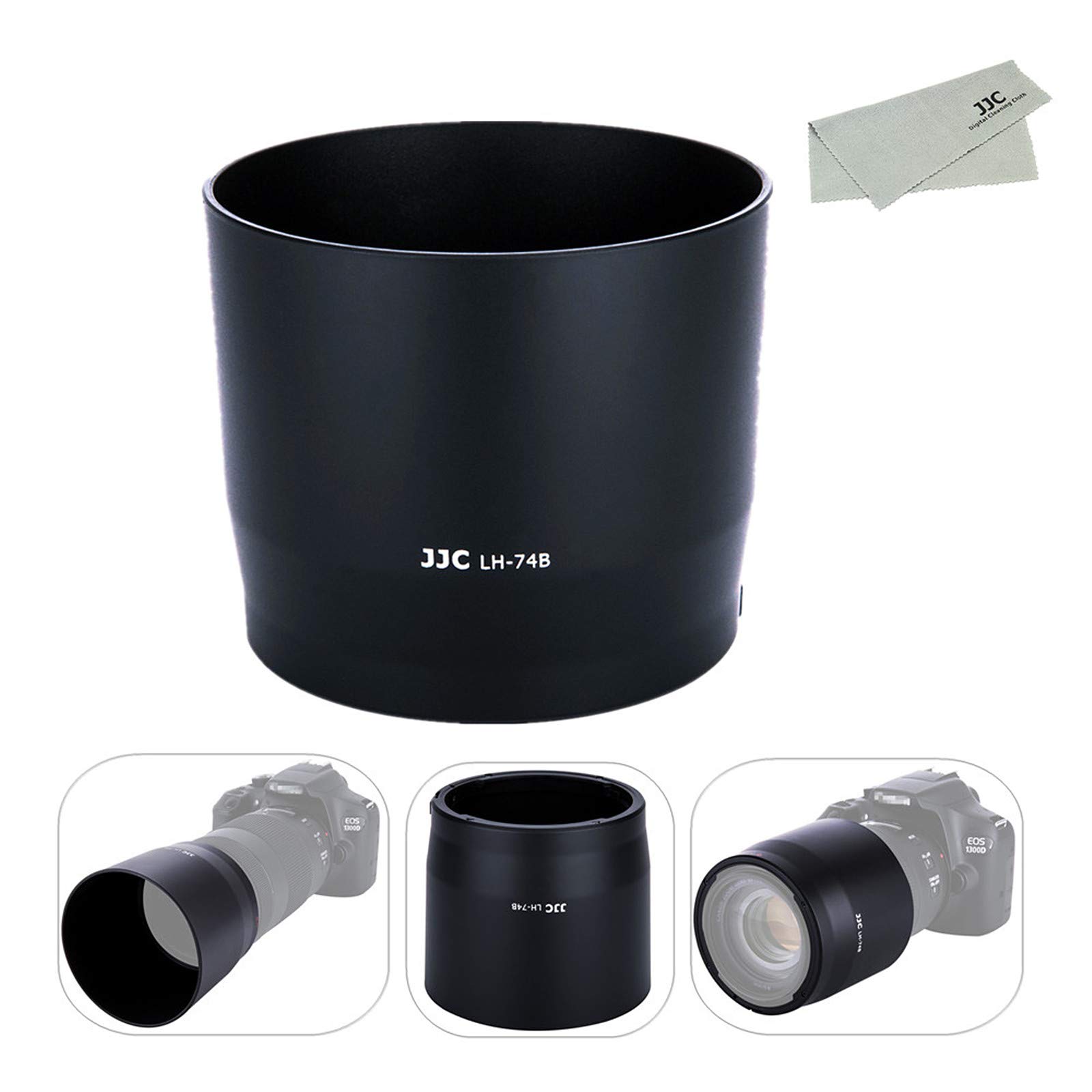 JJC Reversible Lens Hood Compatible with Canon RF IS USM Canon EF IS II USM Lenses 100-400mm F5.6-8 & 70-300mm F4-5.6 (ET-74B)
JJC Reversible Lens Hood Compatible with Canon RF IS USM Canon EF IS II USM Lenses 100-400mm F5.6-8 & 70-300mm F4-5.6 (ET-74B)