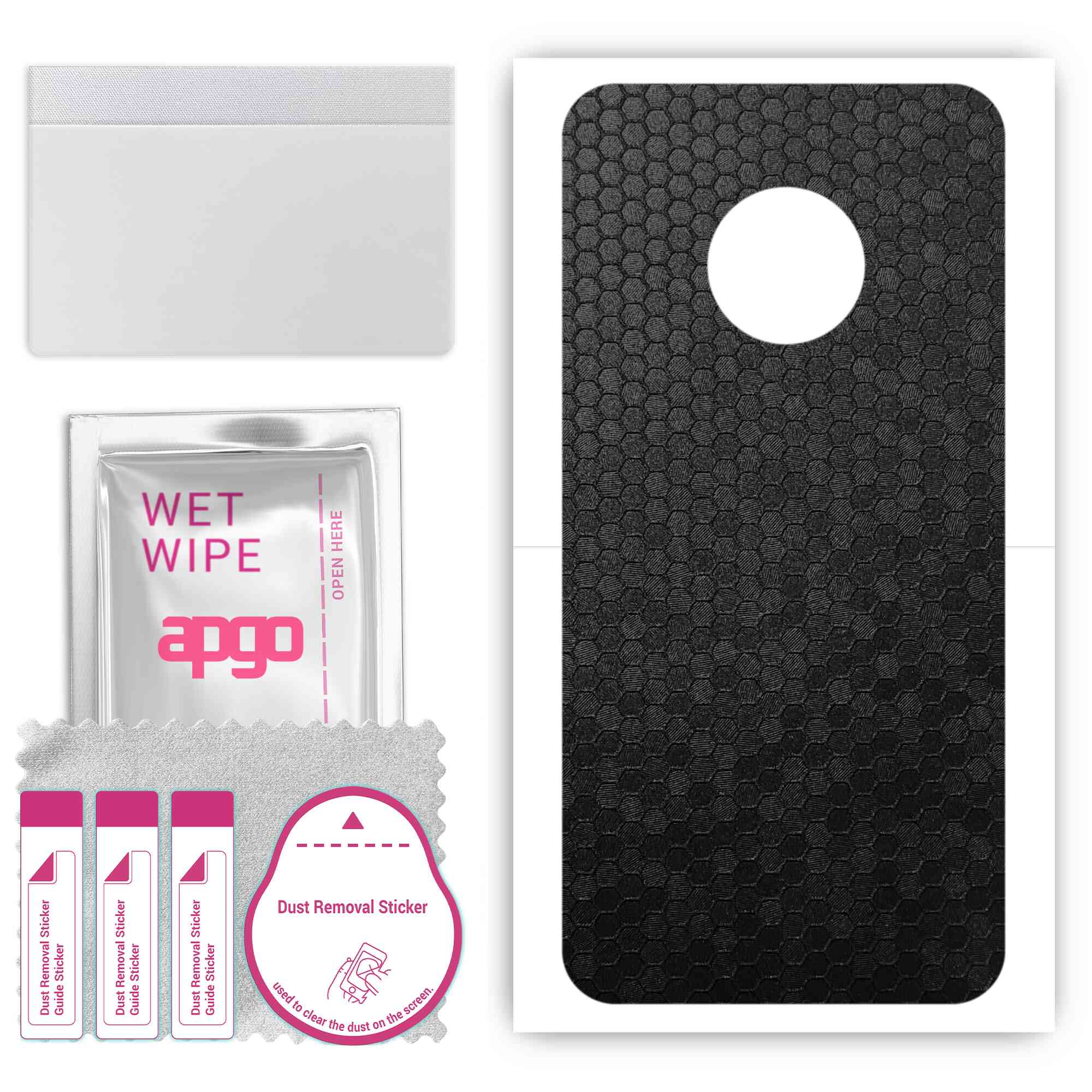 apgo Protective Skin Sticker for the back compatible with Motorola Moto G5 Plus, Wrap Film, Foil, Vinyl - Pattern Black Honeycomb
apgo Protective Skin Sticker for the back compatible with Motorola Moto G5 Plus, Wrap Film, Foil, Vinyl - Pattern Black Honeycomb
